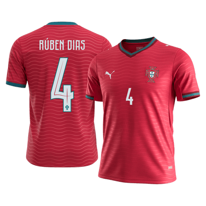 RÚBEN DIAS #4 Men's Portugal World Cup 2026 Home Soccer Jersey