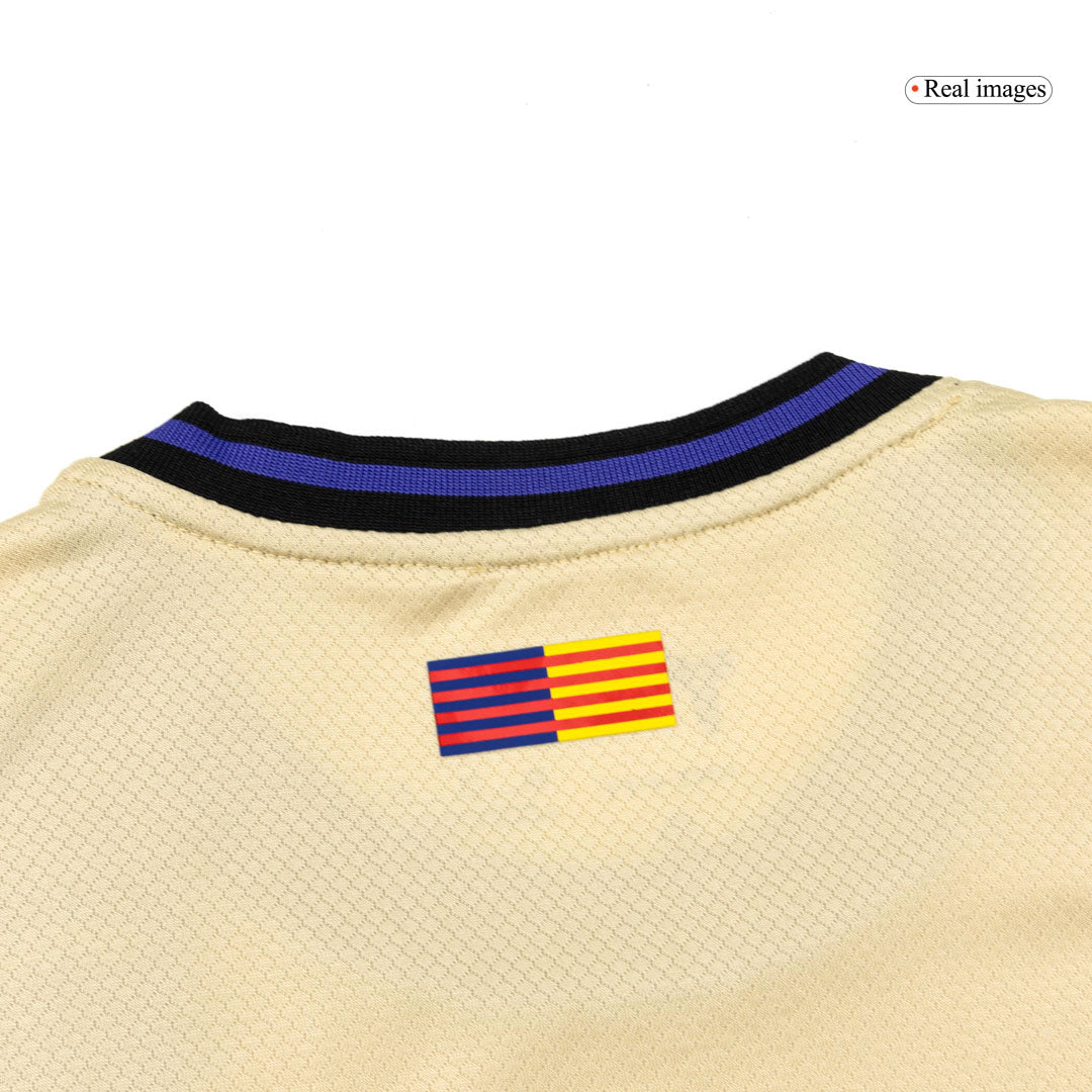 Kid's Barcelona 2025/26 Away Soccer Jersey Full Kit