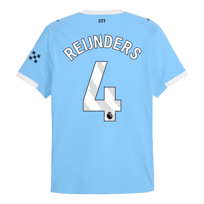 REIJNDERS #4 Men's Manchester City 2025/26 Player Version Home Soccer Jersey - Slim Fit