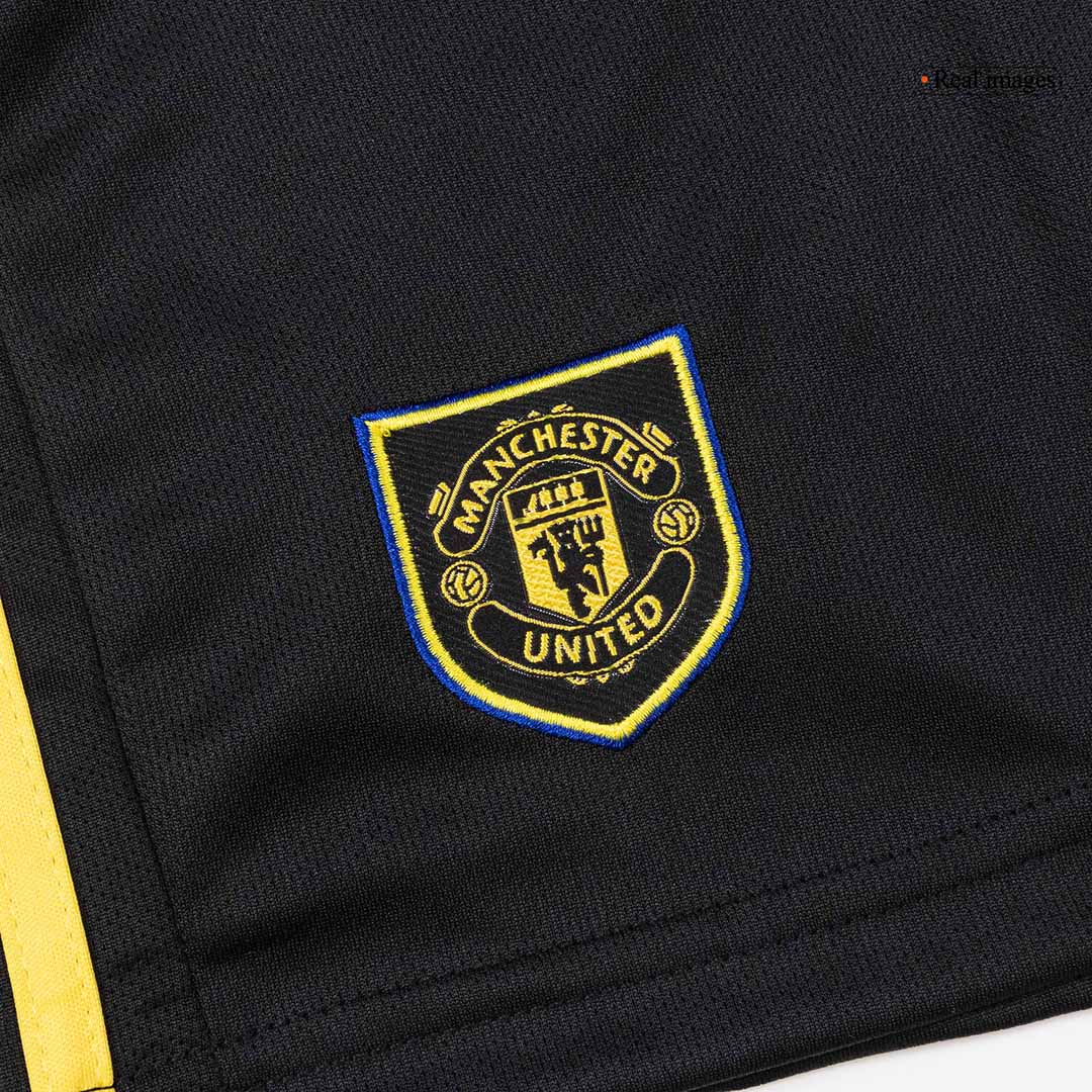 Kid's Manchester United 2025/26 Third Away Soccer Jersey Full Kit