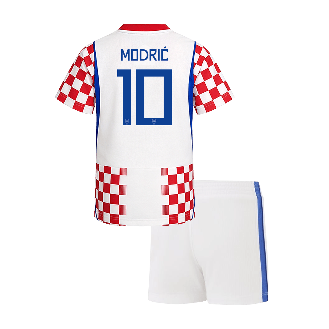 Kid's MODRIĆ #10 Croatia World Cup 2026 Home Soccer Jersey Kit