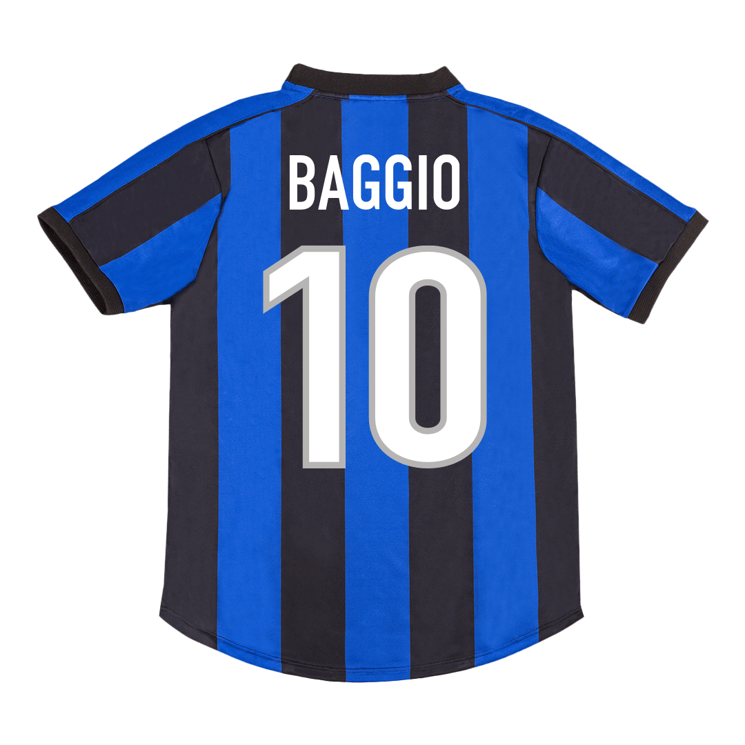Retro BAGGIO #10 Men's Inter Milan 1999/00 Home Soccer Jersey