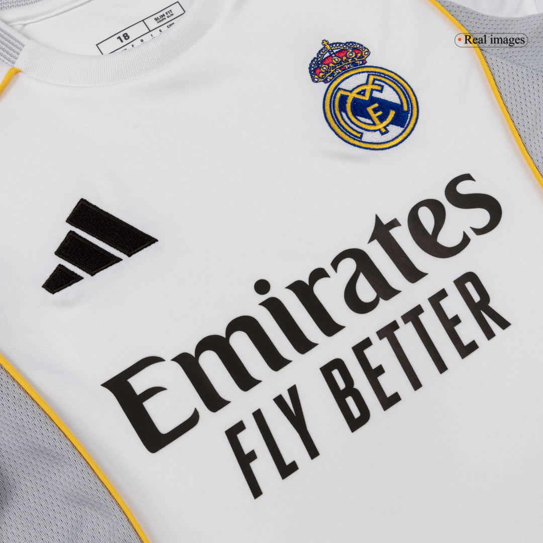 Kid's Real Madrid 2025/26 Home Soccer Jersey Kit [PREMIUM]