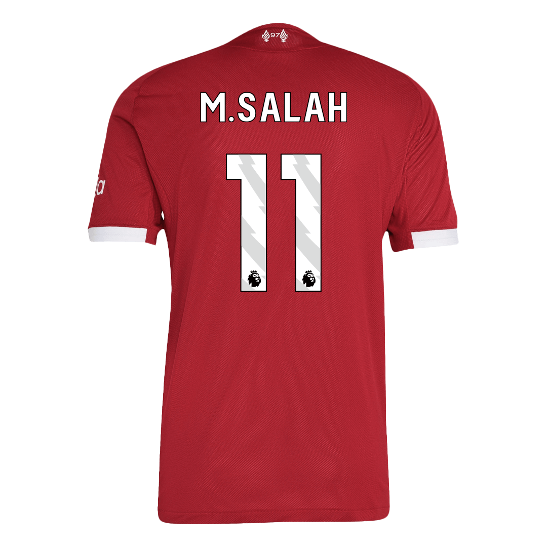 M.SALAH #11 Men's Liverpool 2025/26 Player Version Home Soccer Jersey - Slim Fit
