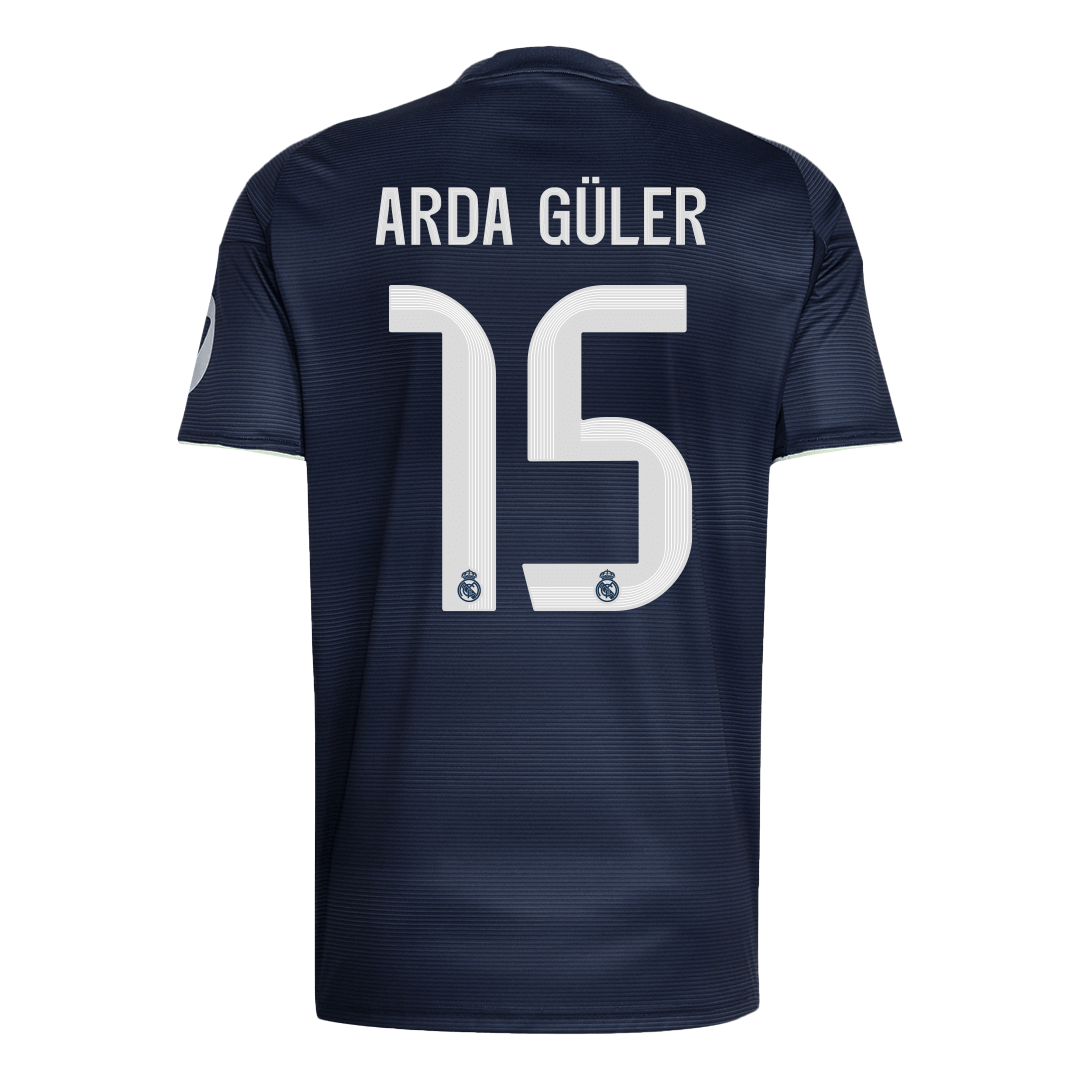 ARDA GÜLER #15 Men's Real Madrid 2025/26 Away Soccer Jersey [PREMIUM]