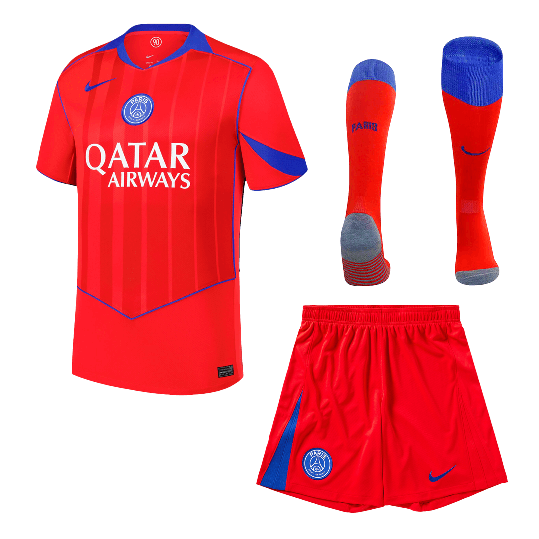 Men's PSG 2025/26 Third Away Soccer Jersey Full Kit