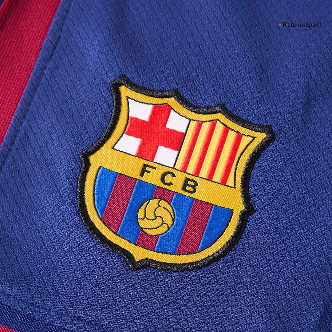 Men's Barcelona 2025/26 Home Soccer Jersey Full Kit [PREMIUM]