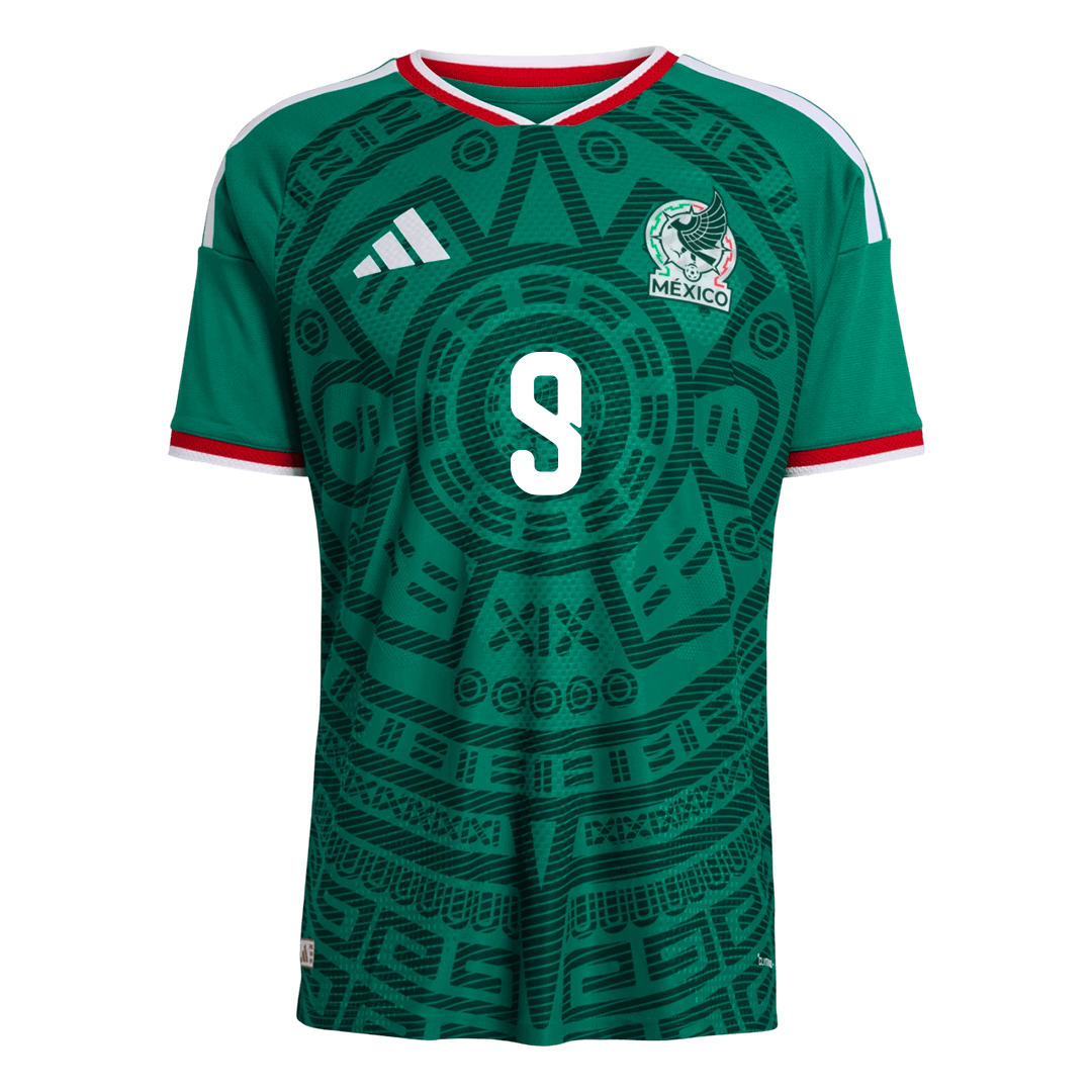 Raúl #9 Men's Mexico World Cup 2026 Player Version Home Soccer Jersey - Slim Fit