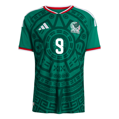 Raúl #9 Men's Mexico World Cup 2026 Player Version Home Soccer Jersey - Slim Fit