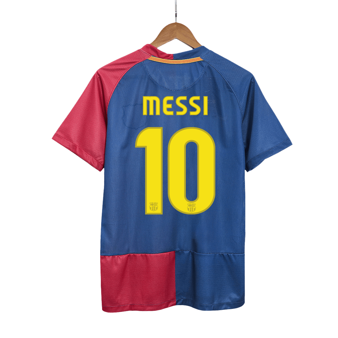 Retro MESSI #10 Men's Barcelona UCL UCL Final 2008/09 Home Soccer Jersey