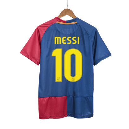 Retro MESSI #10 Men's Barcelona UCL UCL Final 2008/09 Home Soccer Jersey