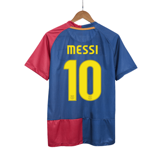 Retro MESSI #10 Men's Barcelona UCL UCL Final 2008/09 Home Soccer Jersey