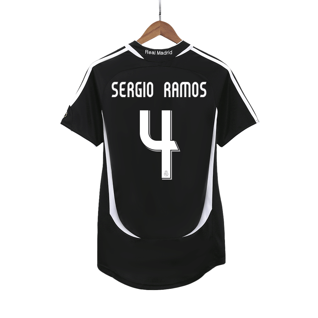 Retro SERGIO RAMOS #4 Men's Real Madrid 2006/07 Away Soccer Jersey