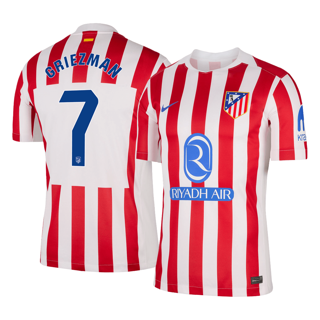 GRIEZMANN #7 Men's Atletico Madrid 2025/26 Home Soccer Jersey