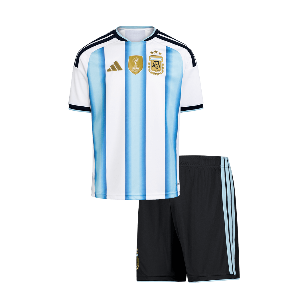 Kid's Argentina World Cup 2026 Home Soccer Jersey Kit [PREMIUM]
