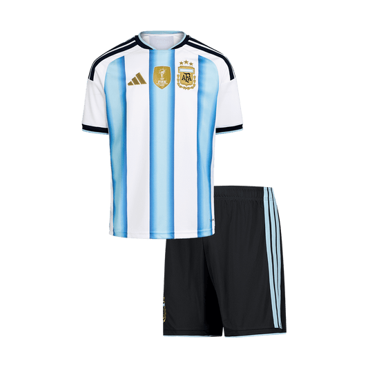 Kid's Argentina World Cup 2026 Home Soccer Jersey Kit [PREMIUM]
