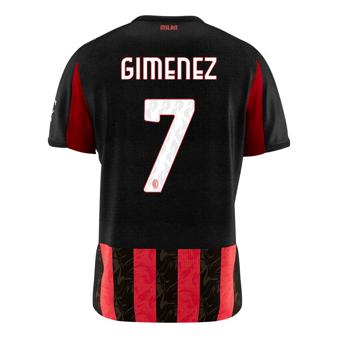 GIMENEZ #7 Men's AC Milan 2025/26 Home Soccer Jersey [PREMIUM]