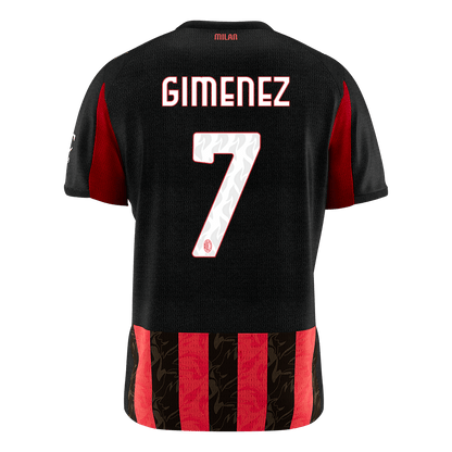 GIMENEZ #7 Men's AC Milan 2025/26 Home Soccer Jersey [PREMIUM]