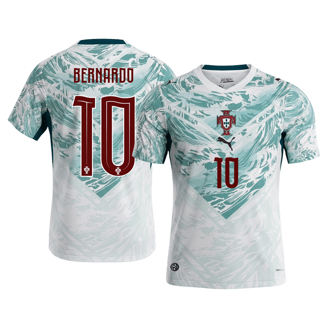 BERNARDO #10 Men's Portugal World Cup 2026 Away Soccer Jersey