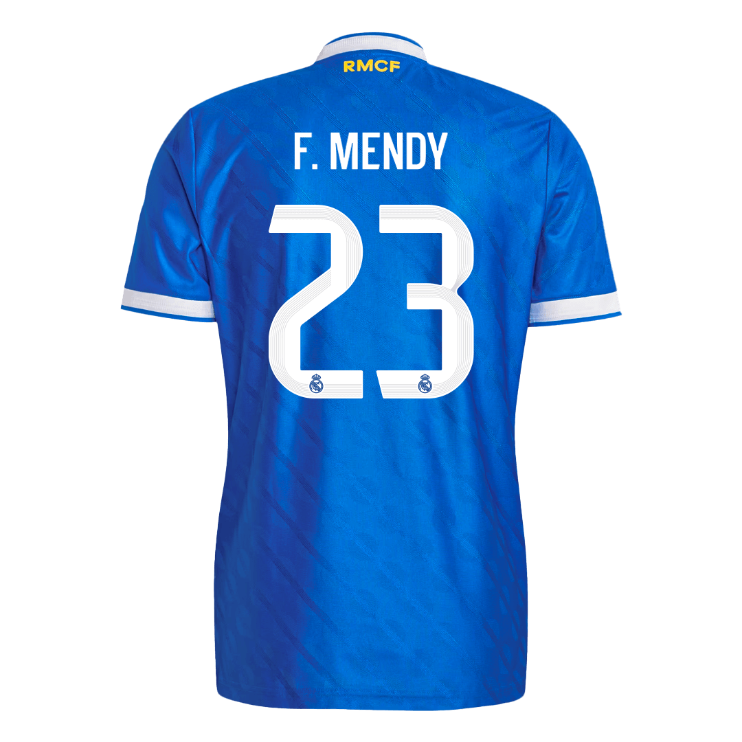 F. MENDY #23 Men's Real Madrid 2025/26 Player Version Third Away Soccer Jersey - Slim Fit