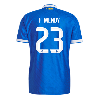 F. MENDY #23 Men's Real Madrid 2025/26 Player Version Third Away Soccer Jersey - Slim Fit