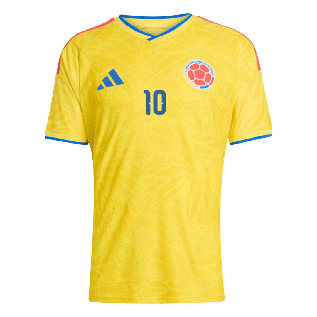 JAMES #10 Men's Colombia World Cup 2026 Player Version Home Soccer Jersey - Slim Fit