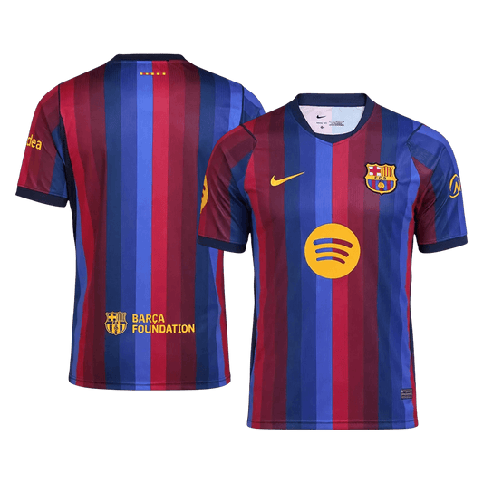 Men's Barcelona 2026/27 Player Version Home Soccer Jersey - Slim Fit