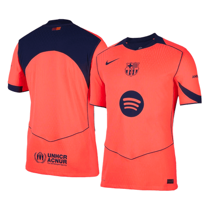 Men's Barcelona 2025/26 Player Version Third Away Soccer Jersey - Slim Fit