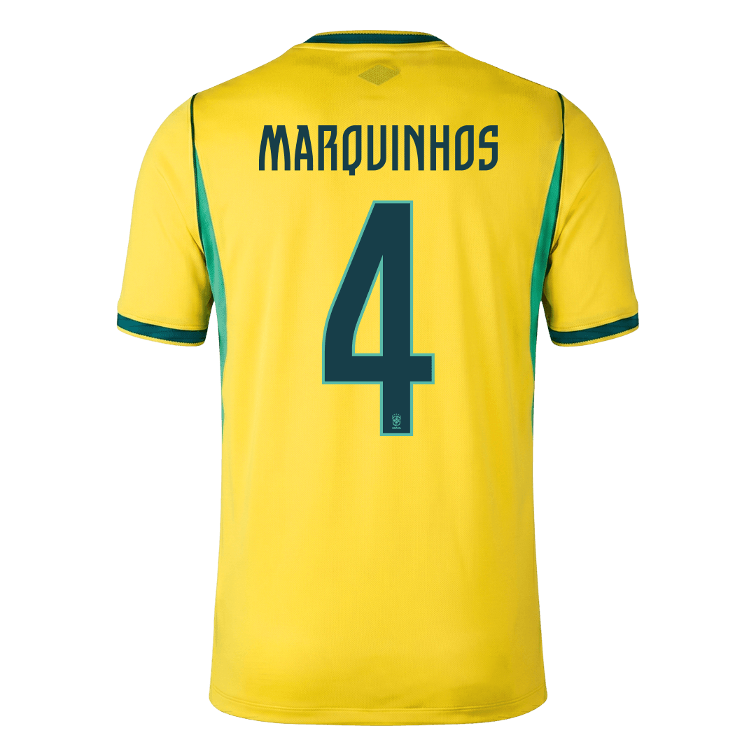MARQUINHOS #4 Men's Brazil World Cup 2026 Home Soccer Jersey [PREMIUM]