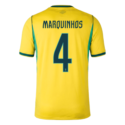 MARQUINHOS #4 Men's Brazil World Cup 2026 Home Soccer Jersey [PREMIUM]