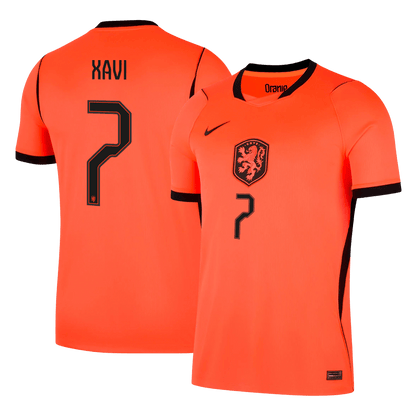 XAVI #7 Men's Netherlands World Cup 2026 Home Soccer Jersey