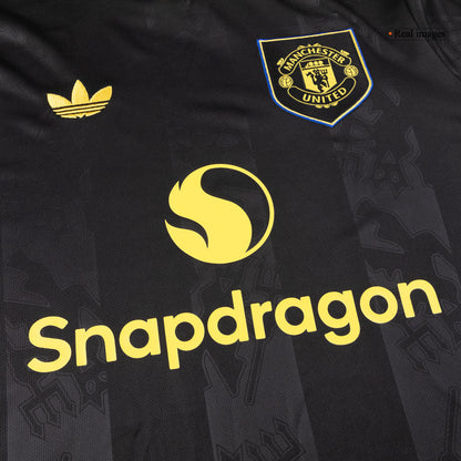 Men's Manchester United 2025/26 Third Away Long Sleeve Soccer Jersey