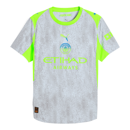Men's Manchester City 2025/26 Player Version Third Away Soccer Jersey - Slim Fit