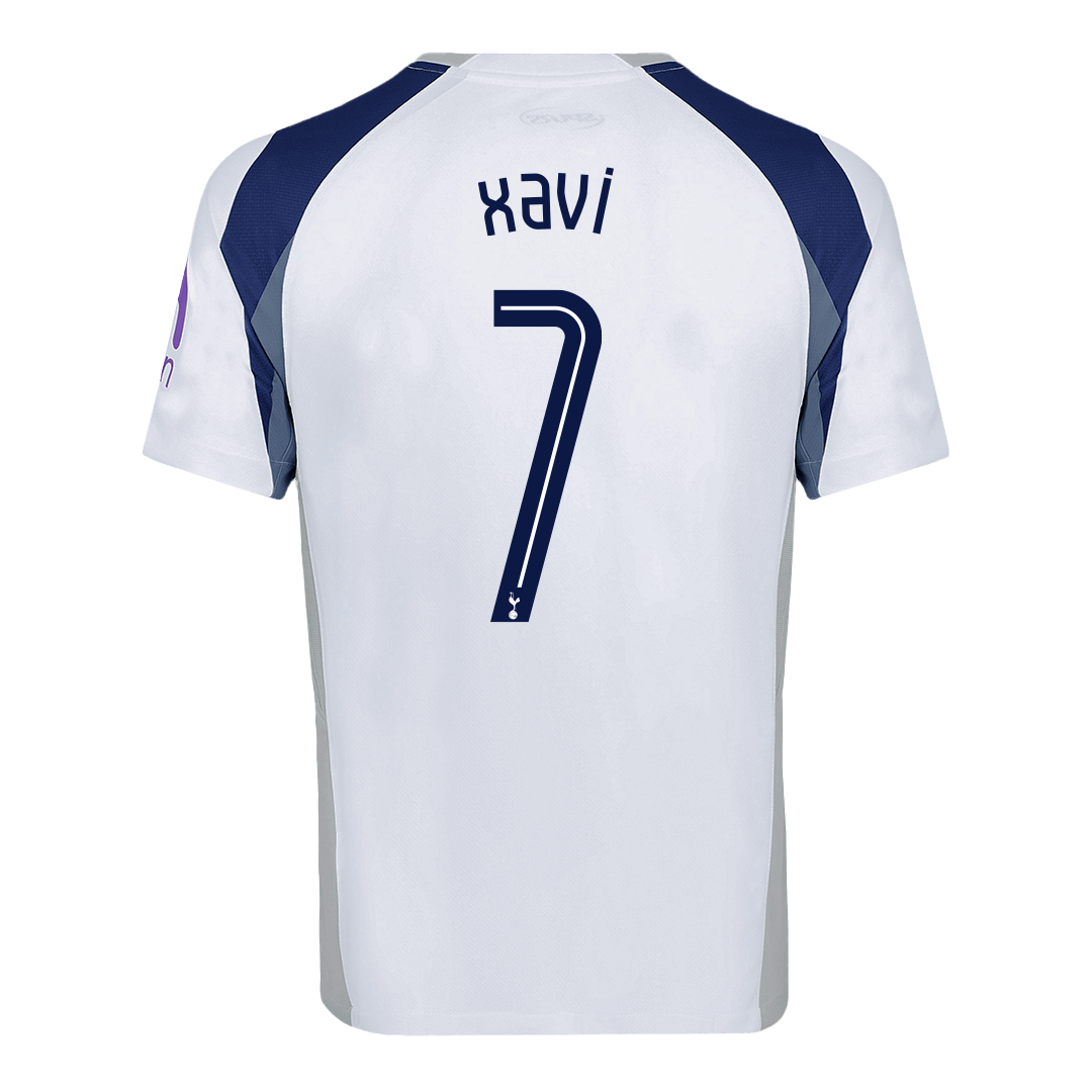 XAVI #7 Men's Tottenham Hotspur UCL 2025/26 Home Soccer Jersey