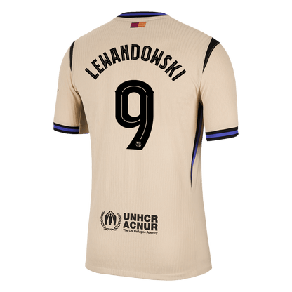 LEWANDOWSKI #9 Men's Barcelona UCL 2025/26 Player Version Away Soccer Jersey - Slim Fit