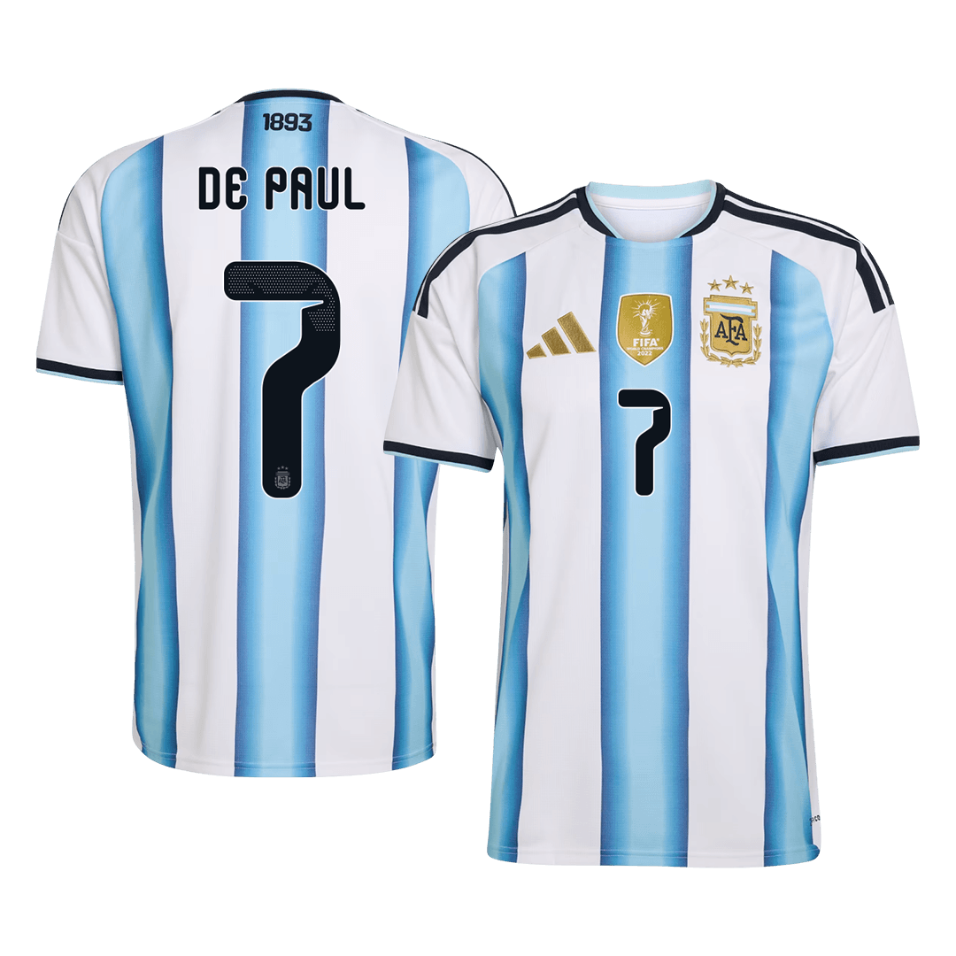 DE PAUL #7 Men's Argentina World Cup 2026 Home Soccer Jersey [PREMIUM]
