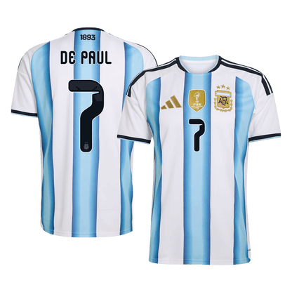 DE PAUL #7 Men's Argentina World Cup 2026 Home Soccer Jersey [PREMIUM]