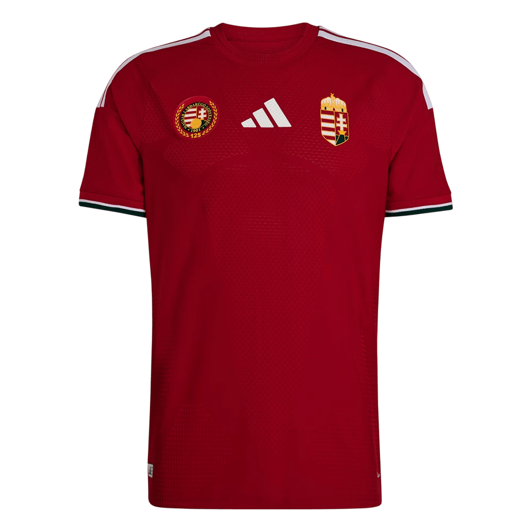 Men's Hungría World Cup 2026 Player Version Home Soccer Jersey - Slim Fit