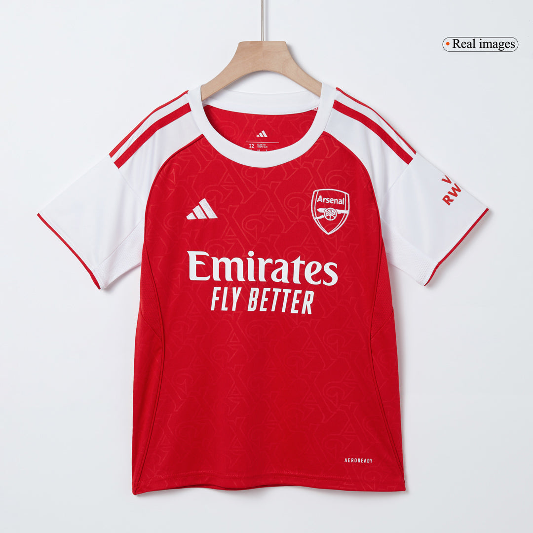 Kid's Arsenal 2025/26 Home Soccer Jersey Full Kit