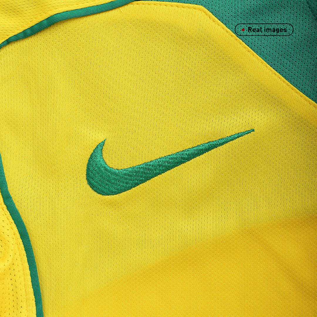 Retro Men's Brazil 2004 Home Soccer Jersey