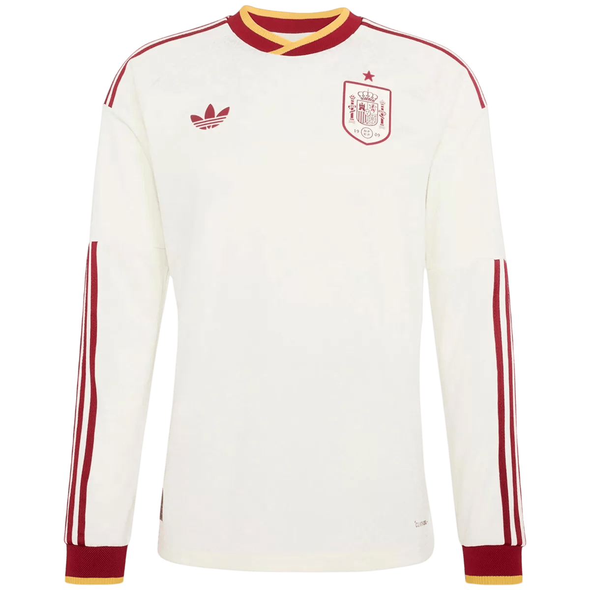 Men's Spain World Cup 2026 Away Long Sleeve Soccer Jersey