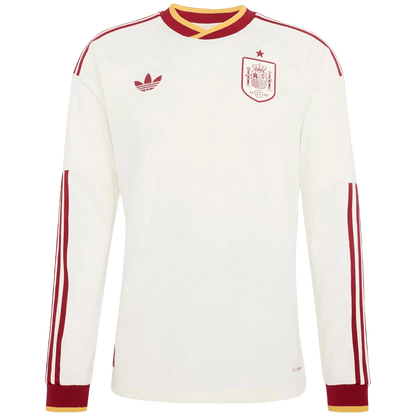Men's Spain World Cup 2026 Away Long Sleeve Soccer Jersey