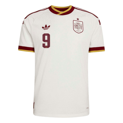 GAVI #9 Men's Spain World Cup 2026 Player Version Away Soccer Jersey - Slim Fit