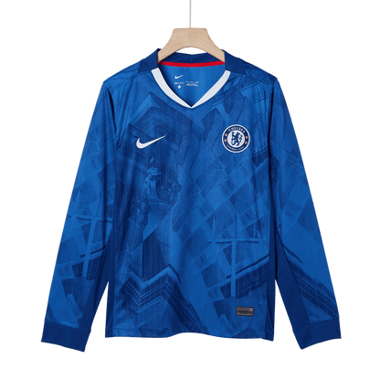 Men's Chelsea 2025/26 Home Long Sleeve Soccer Jersey