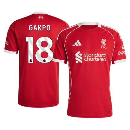 GAKPO #18 Men's Liverpool 2025/26 Home Soccer Jersey