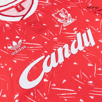Retro Men's Liverpool 1989/91 Home Soccer Jersey