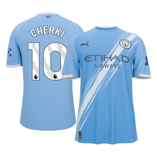 CHERKI #10 Men's Manchester City 2025/26 Home Soccer Jersey [PREMIUM]