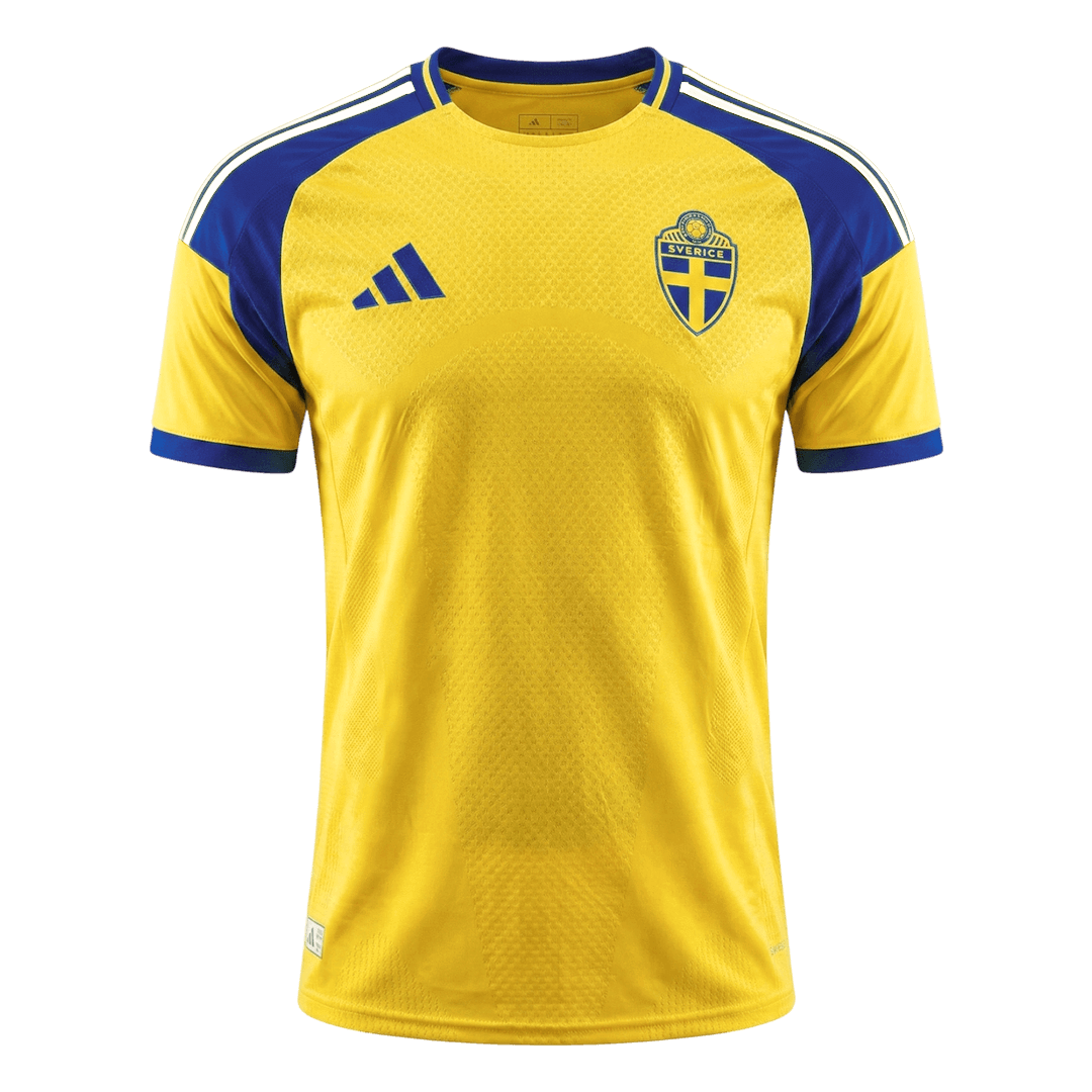 Men's Sweden World Cup 2026 Player Version Home Soccer Jersey - Slim Fit