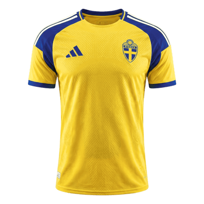 Men's Sweden World Cup 2026 Player Version Home Soccer Jersey - Slim Fit