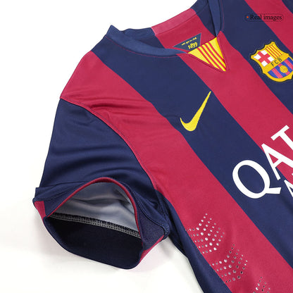 Retro NEYMAR JR #11 Men's Barcelona 2014/15 Home Soccer Jersey